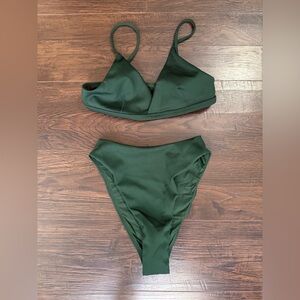 Left On Friday Deep Green Bikini Set